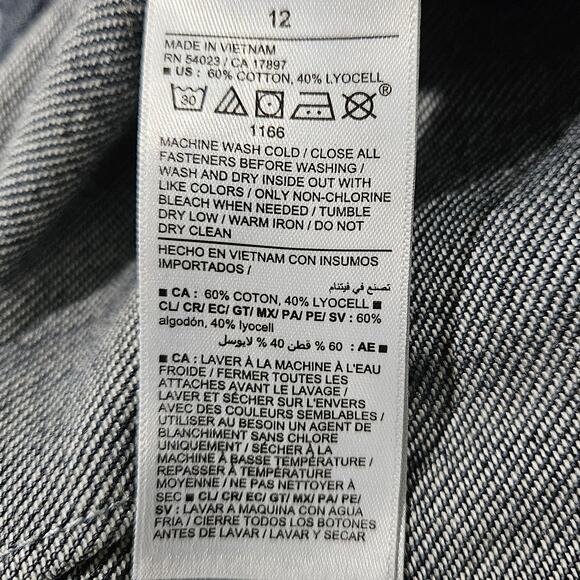 Old Navy Women's Size 12 Anika Mid-Rise Drapey Denim Cargo Maxi Skirt - Picture 6 of 8